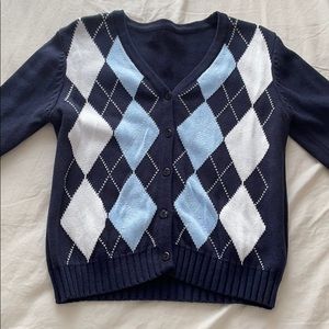 Yesstyle argyle cardigan